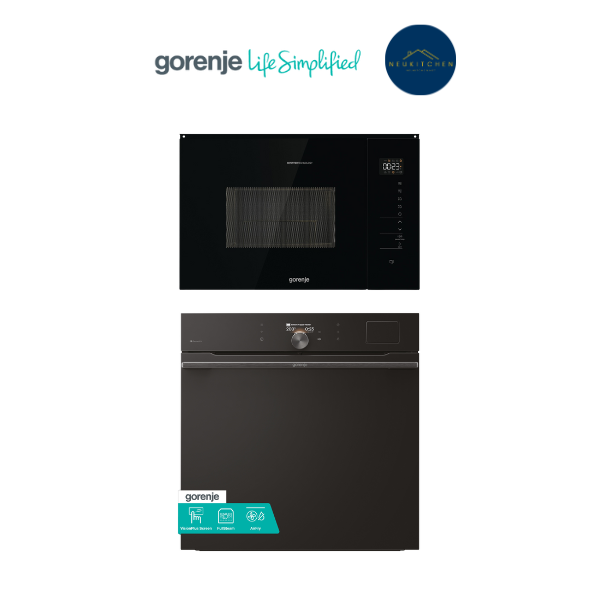 Gorenje เตาอบไฟฟ้า+ไมโครเวฟ BFS6148B+BMI251SG3BG