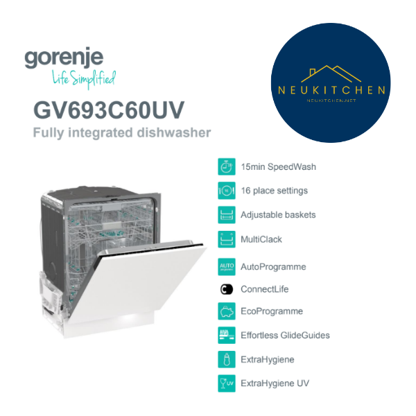 เครื่องล้างจาน gorenje GV693C60UV