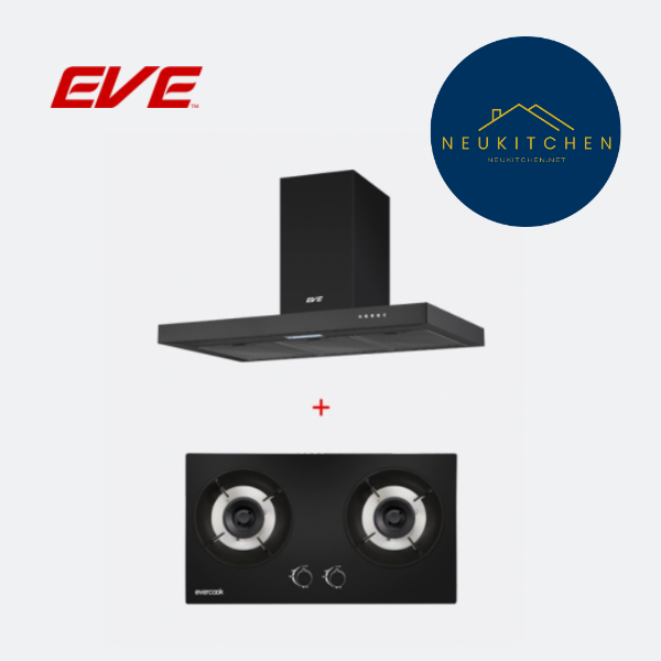 ชุดเซตเตาแก๊ส+เครื่องดูดควัน EVE SMART II + HC-SHADOW-90 PLUS