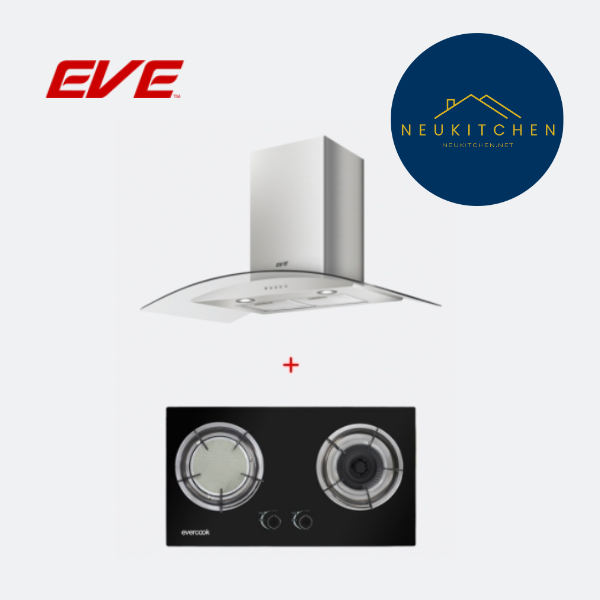ชุดเซตเตาแก๊ส+เครื่องดูดควัน EVE SMART I + HC-ARC-90 PLUS