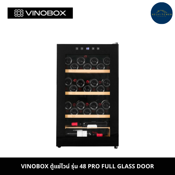 Vinobox wine cellars 48 Pro Full Glass Door