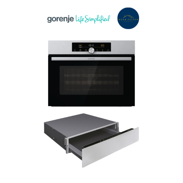 Gorenje เตาอบผสานไมโครเวฟ+ลิ้นชักอุ่นอาหาร BCM4547A10X+WD1410X