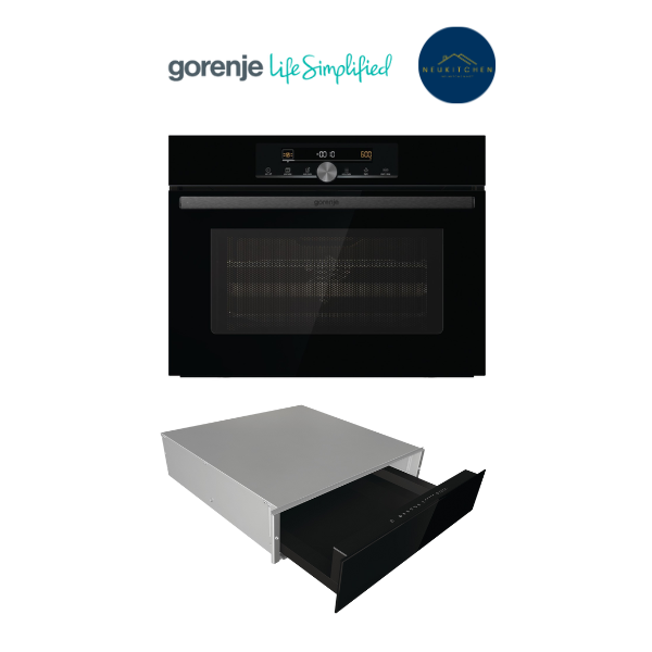 Gorenje เตาอบไมโครเวฟ+ลิ้นชักอุ่นอาหาร BCM4547A10BG+WD1410BG